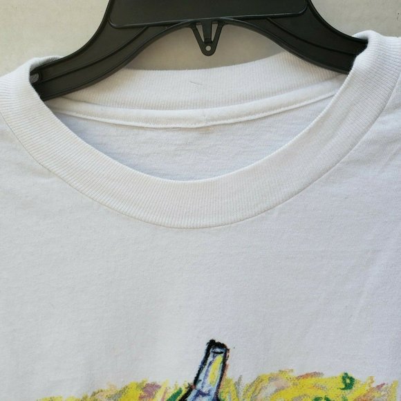 The Wizard Of Oz Tin Man Big Graphic Tee T Shirt White L XL Men Women 1997 TEC - Picture 7 of 11